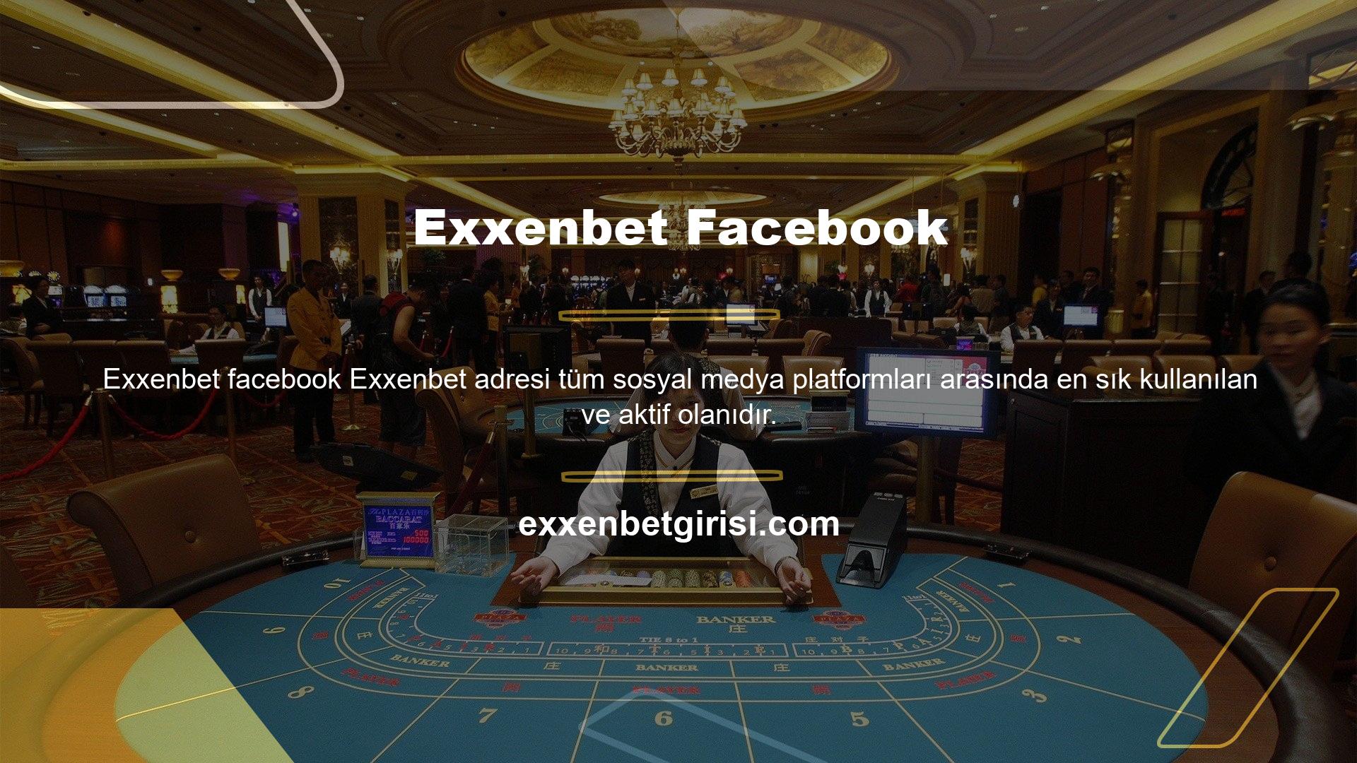 Facebook aracılığıyla Exxenbet web sitesine kaydolun ve oturum açın