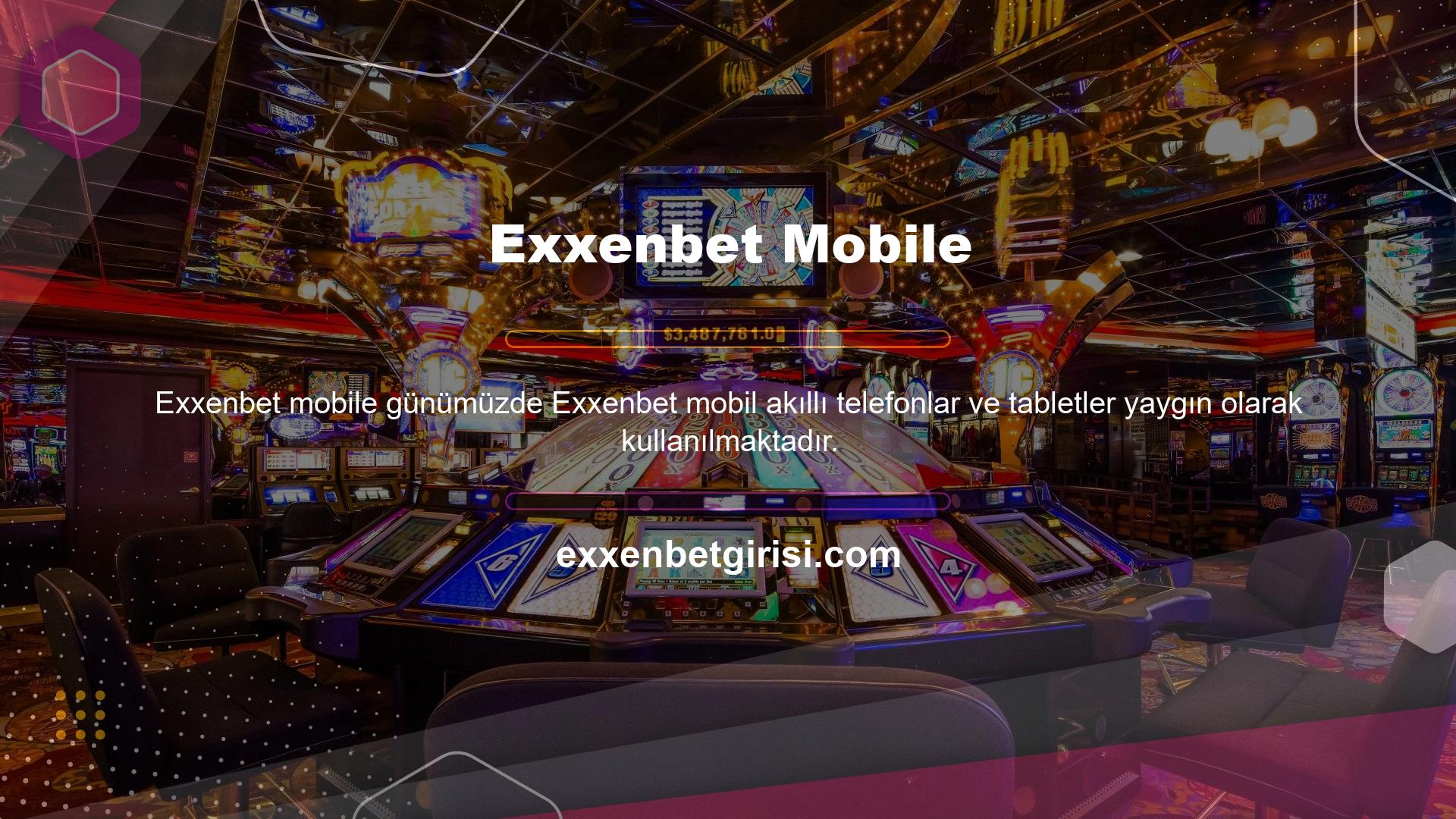 Oyun ve casino sitelerinin mobil siteleri, mobil internet kullanıcılarının ihtiyaçlarına uygun hale geldi